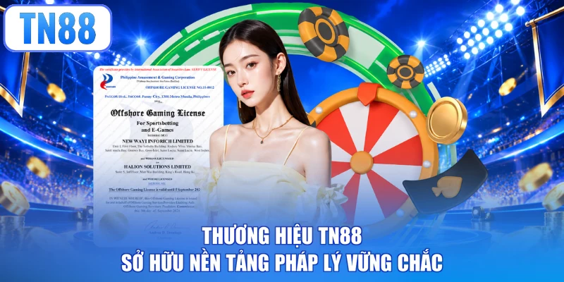 Thương hiệu TN88 sở hữu nền tảng pháp lý vững chắc